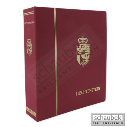 Album Liechtenstein 1912-1979 Standard, in a screw post binder red, Vol. I