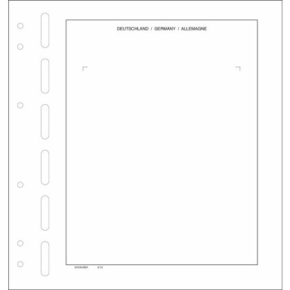 Allemagne - Feuille pour mini-feuillets de 10 timb avec 1 pochette 160 mm x 122 mm - 5 feuilles