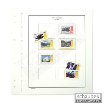 PostModern Dresden - personalised stamps 8 spaces B - pack of 5 sheets