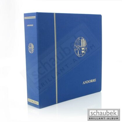 Album Andorra, Spanish Post 1928-2013 Brillant, in a blue screw post binder, Vol. I, without slipcase