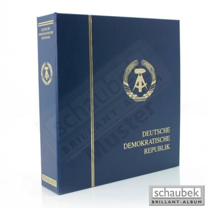 Album GDR 1967-1977 Standard, in a screw post binder leatherette blue, Vol. II without slipcase