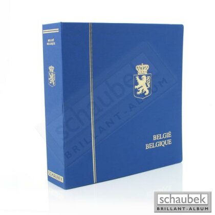 Album Belgium 2002-2004 Brillant, in a blue screw post binder, Vol. V, without slipcase