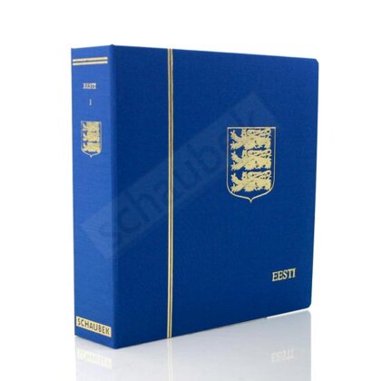 Album Estonia 1918-2009 Brillant, in a blue screw post binder, Vol. I, without slipcase