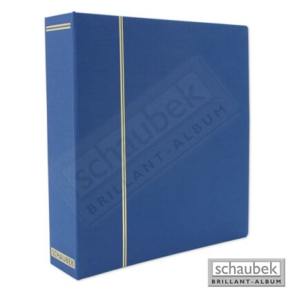 cloth screw post binder, red, in a incl. 40 blank sheets bb100 blue