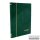 stock book, 32 black pages, 230 mm x 310 mm green