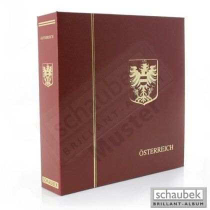 Album Austria 1945-1979 N, in a screw post binder leatherette red, Vol. II without slipcase