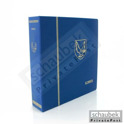 Album Cyprus, Greek Post 2000-2019 Brillant, in a blue screw post binder, Vol. II, embossing "Cyprus" without slipcase