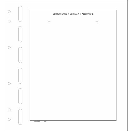 German sheets of ten - 1 foil 111 mm x 196 mm pack of 5 sheets