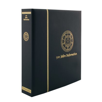 screw post binder black leatherette with golden thematic embossing  without slipcase