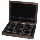 Set of 4 wooden coin cassettes Quardocase