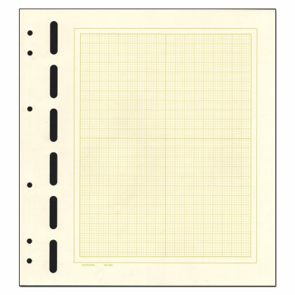 Schaubek bb720 blank sheets, yellowish-white, with  netprint
