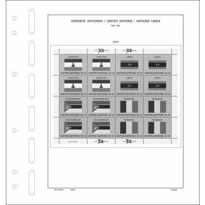 Supplement UN New York 2018 brillant - sheetlets