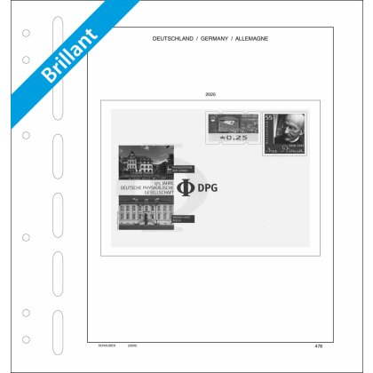 Supplement Germany 2020 Brillant - special postcards