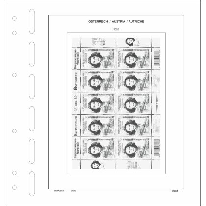 Nachtrag Österreich 2020 Standard - Kleinbogen