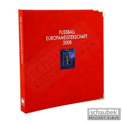 post screw binder leatherette red embossing Fußball-Europameisterschaft 2008